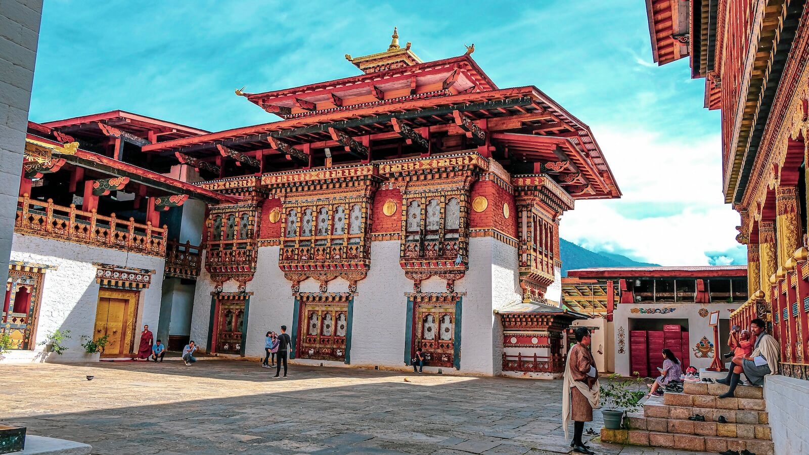 A serene image of Tiger's Nest Monastery (Taktsang) in Bhutan, nestled on a cliffside.