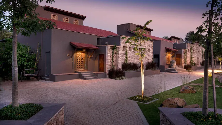 Luxury safari lodge Aramness Gir private villa with pool for wildlife enthusiasts