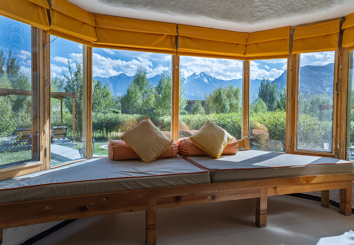 Lchang Nang Retreat boutique hotel in Nubra Valley, Ladakh, Himalayas