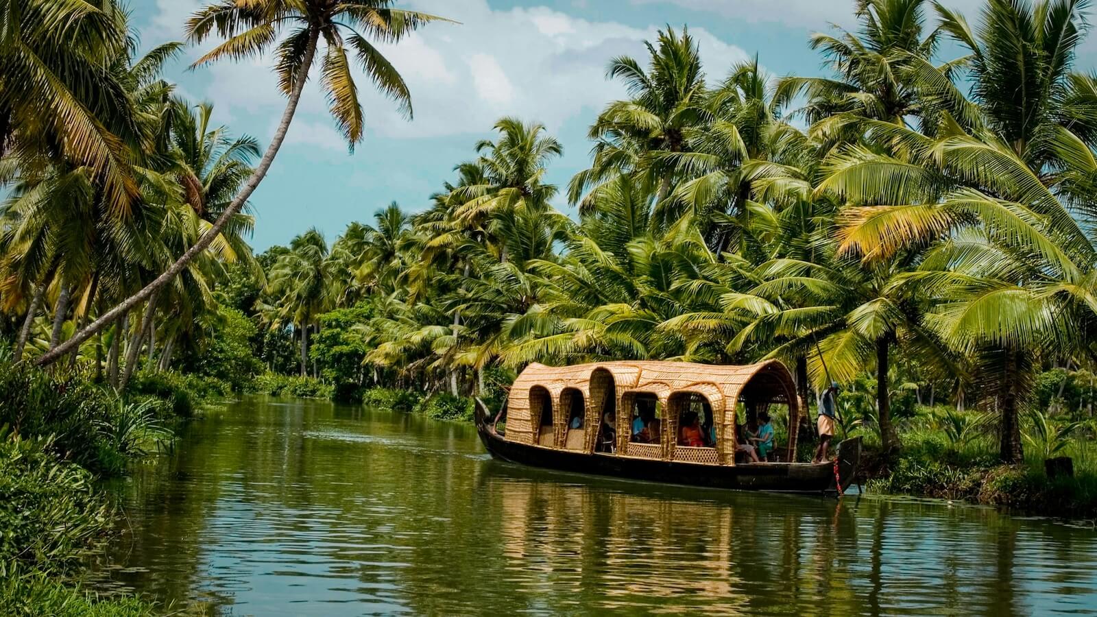 Kerala backwaters in India