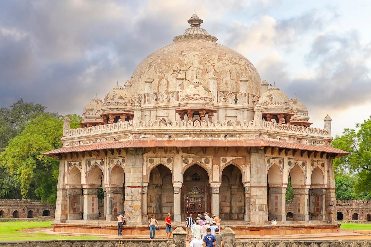 Monument inside the Lodhi Garden in Delhi, India